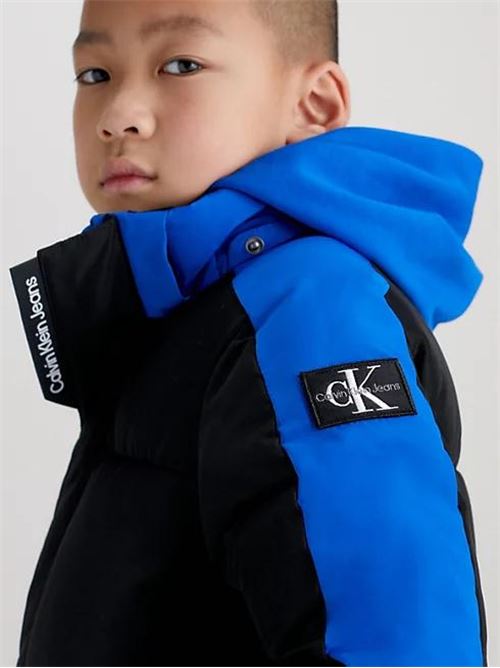COLOR BLOCK PUFFER JACKET CALVIN KLEIN JEANS | IB0IB01722/C6X